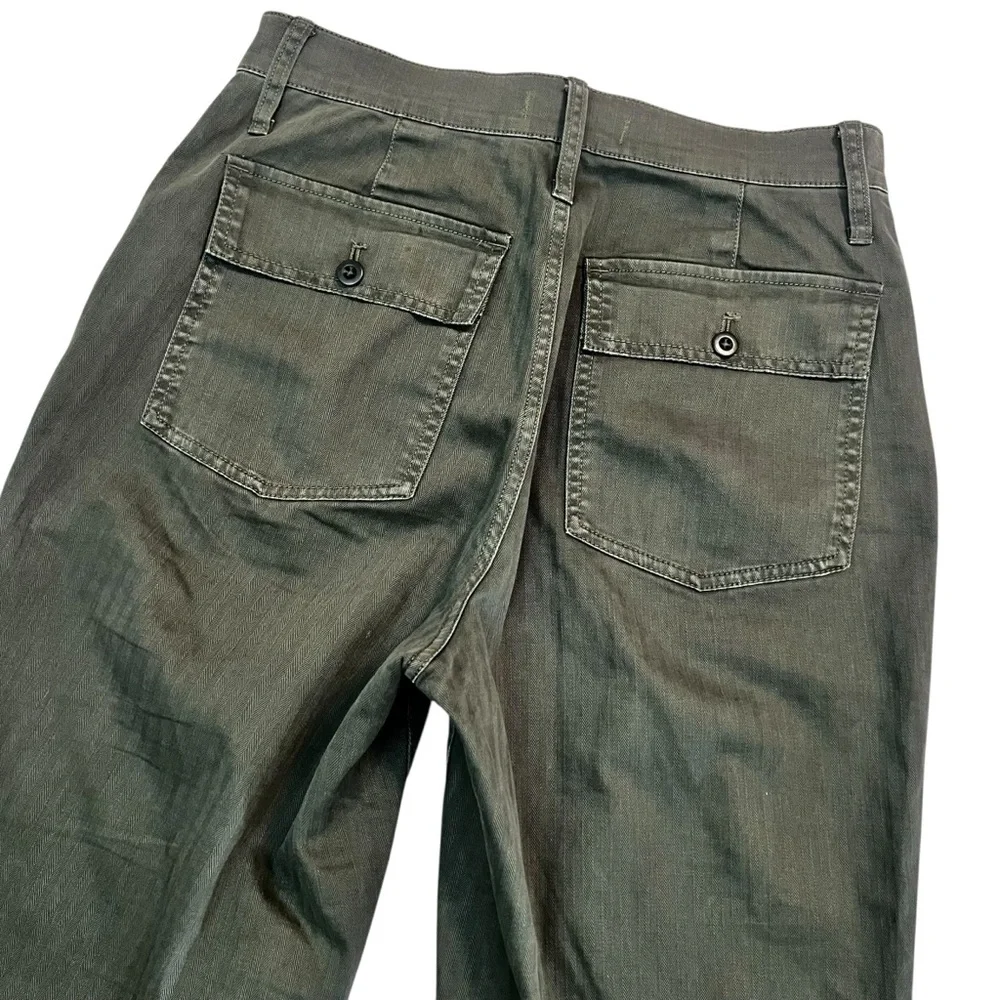 Madewell Forest Green Utility Chino Pants Size 27 High Rise‎